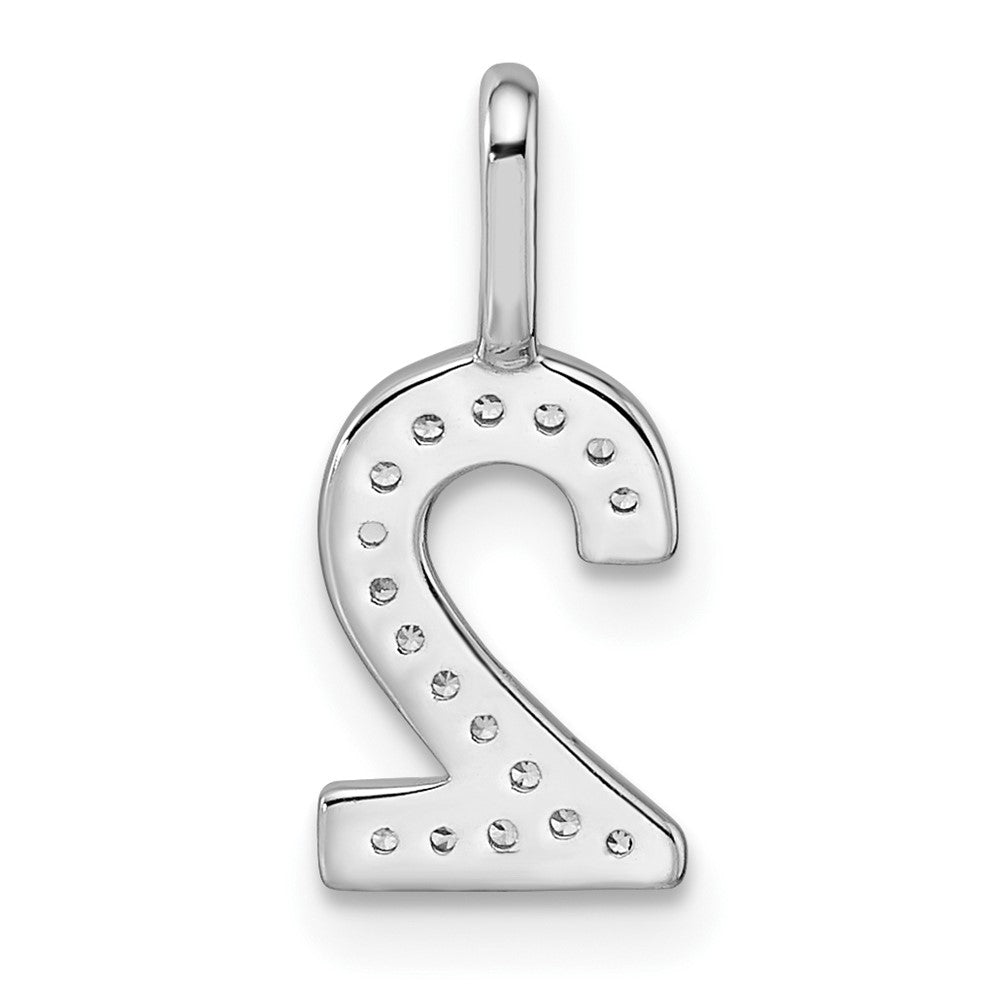 Diamond Number 2 Pendant - WBC