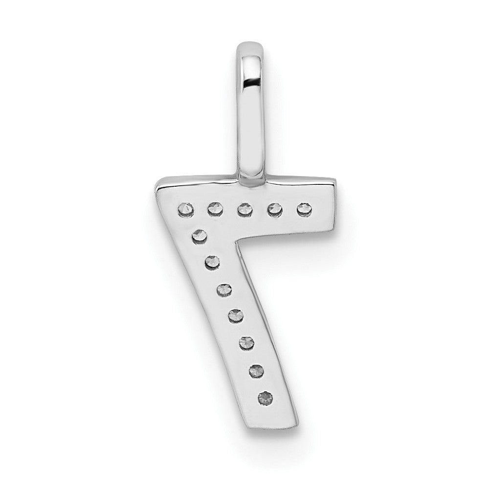 Diamond Number 7 Pendant - WBC