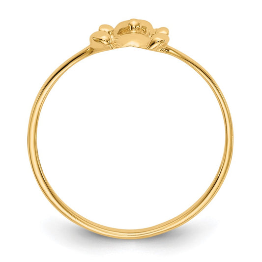 Polished Teddy Bear Baby / Childs Ring - WBC