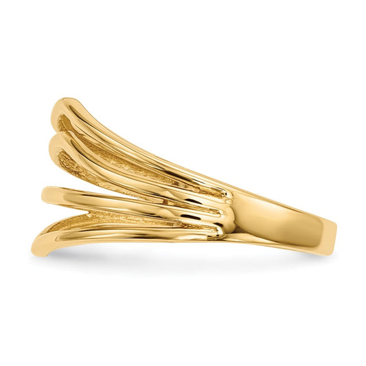Polished Curved 4-Bar Ring - WBC