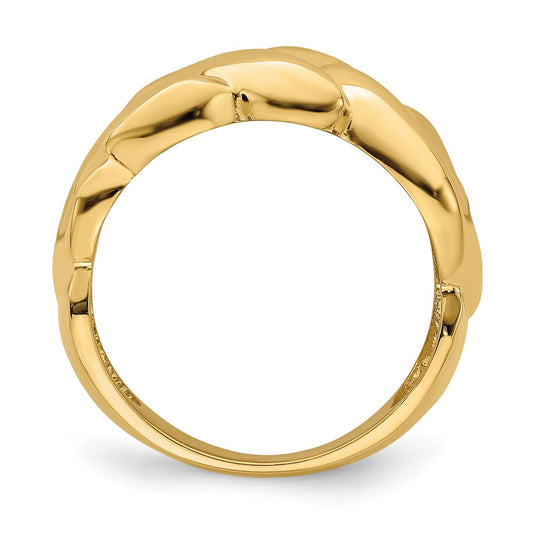 Polished Entwined Braided Ring - WBC