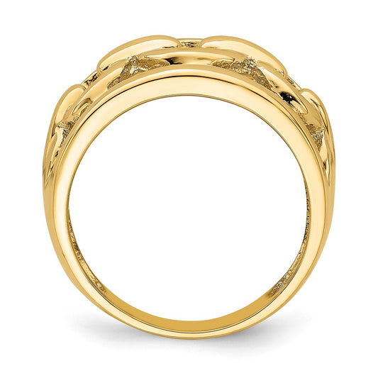 Polished Chain Design Inside Ring - WBC