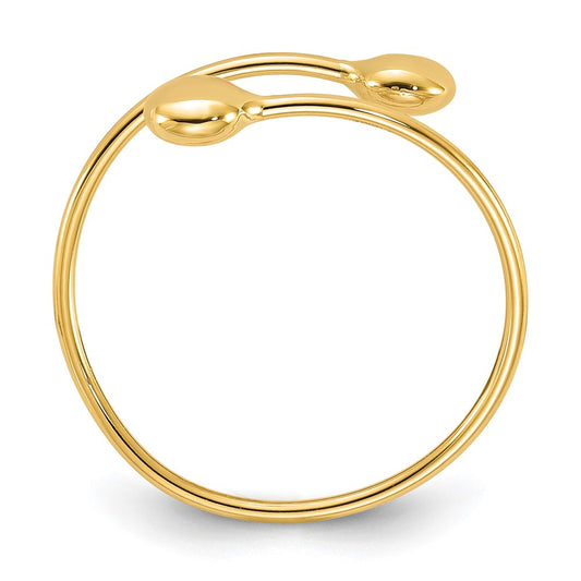 Polished Adjustable Fashion Bypass Ring - WBC