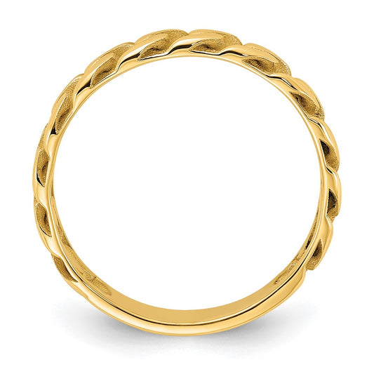 Polished Curb Link Ring - WBC