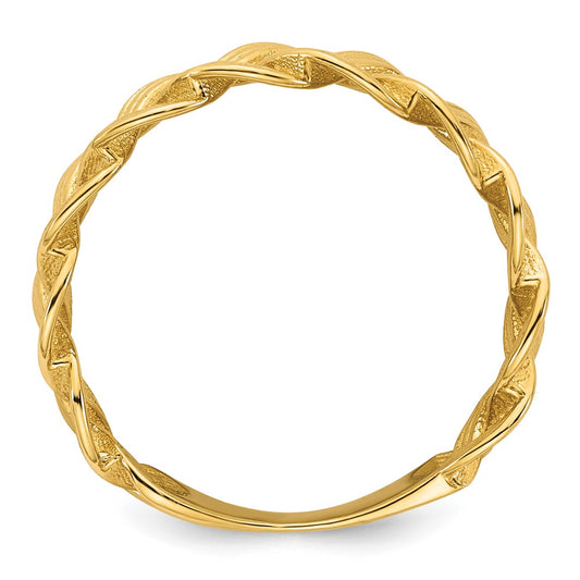 Polished Fancy Braided Ring - WBC