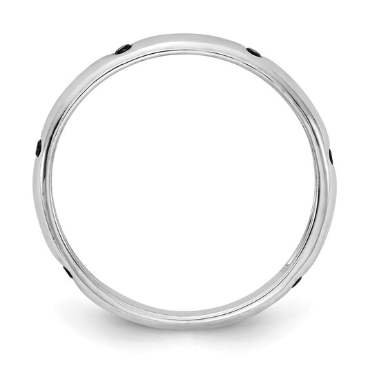 6-stone 1/10 carat Black Diamond Band - WBC
