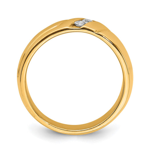 IB Goodman 1/6 carat Diamond 3-stone Mens Ring - WBC