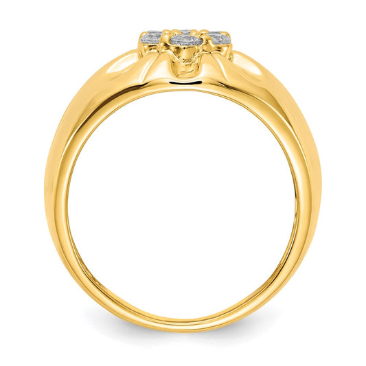 IB Goodman 3/4 carat Diamond Mens Cluster Ring - WBC