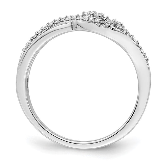 Polished Fancy Florina Wave 1/6 carat Diamond Ring - WBC