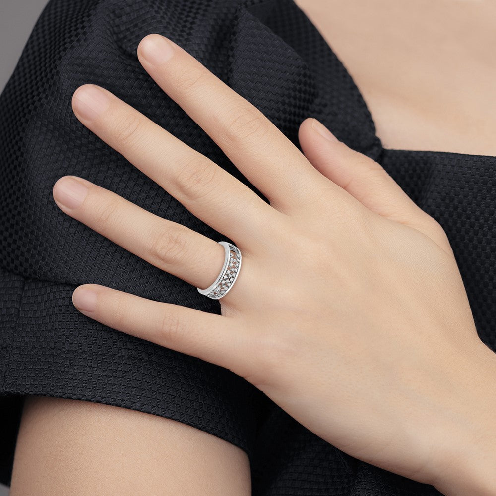 Polished 1/5 carat Diamond Fancy Band - WBC