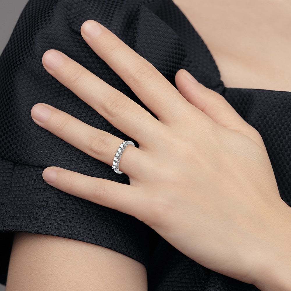 Topaz and Diamond 7-stone Ring - WBC
