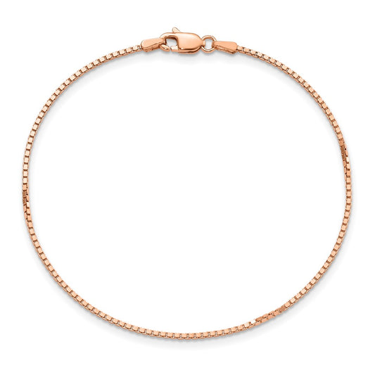 Box Link with Lobster Clasp Bracelet - WBC