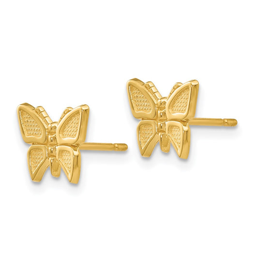 Polished Butterfly Post Earrings - WBC
