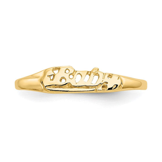 Madi K Children's 14K Gold Baby Script Baby / Ring