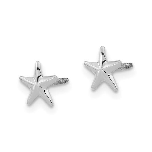 Madi K Star Childrens Screwback Post Earrings - WBC