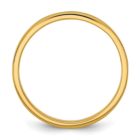 Madi K Children's 14K Gold High Polished Flat Band Baby / Ring, 2mm
