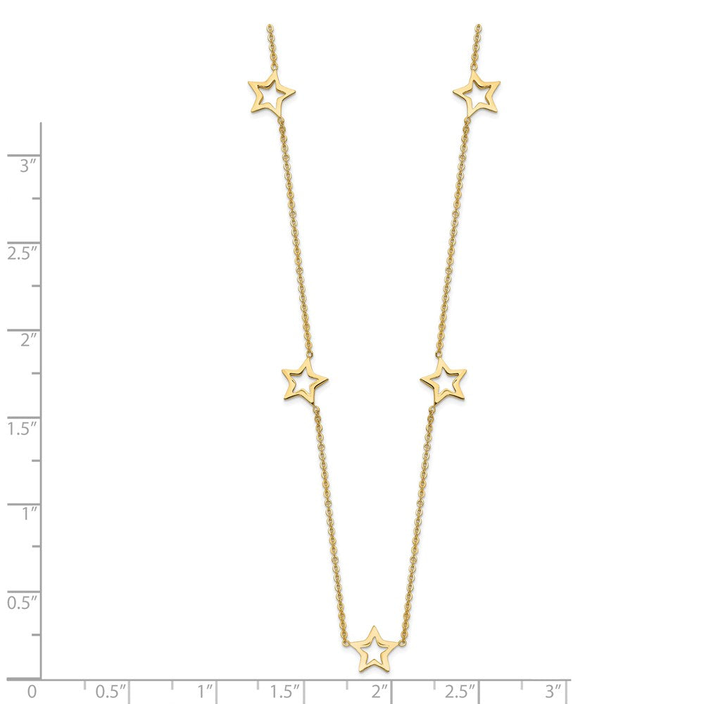 Open Stars Necklace Plus Extension - WBC