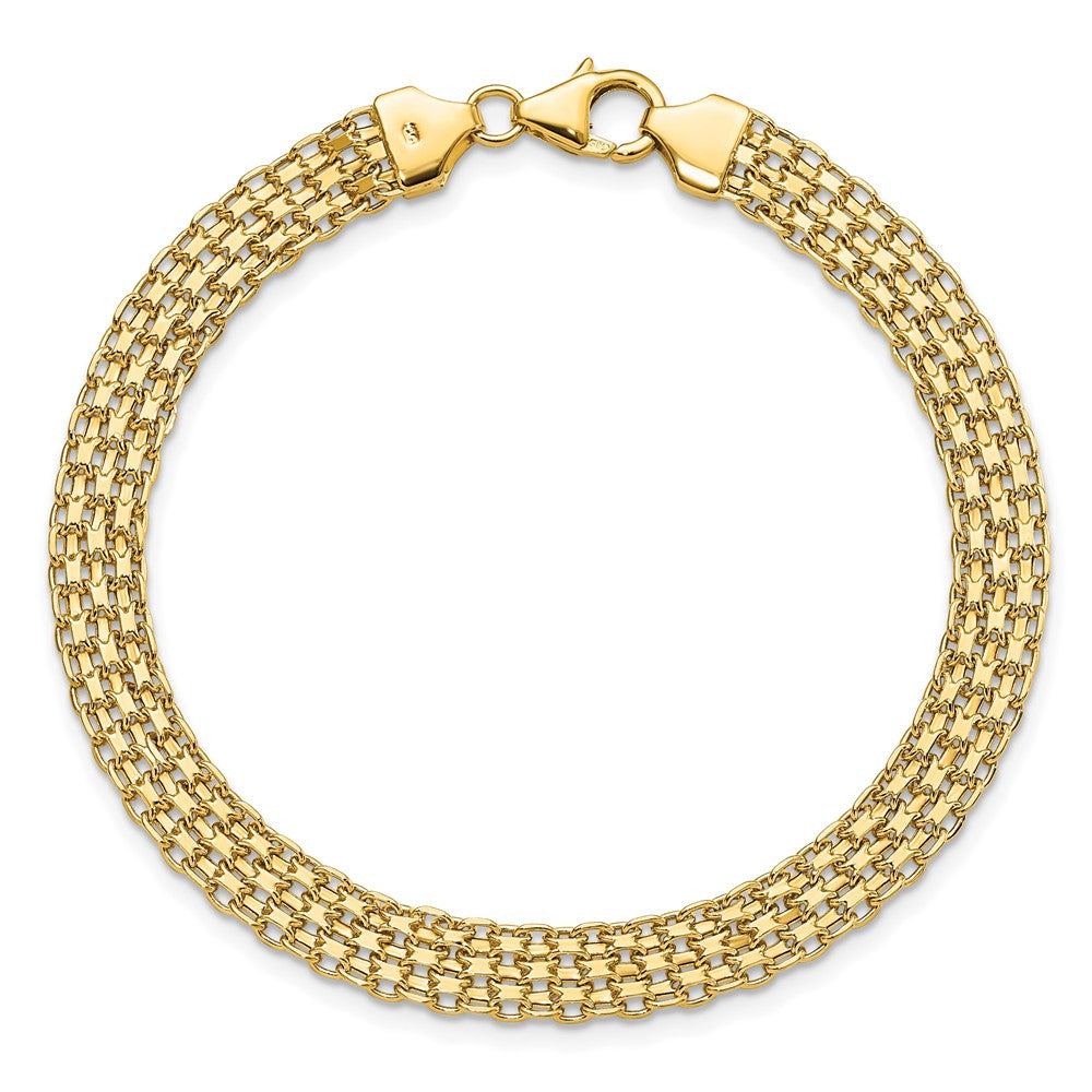 Polished Fancy Bismark Link Bracelet - WBC