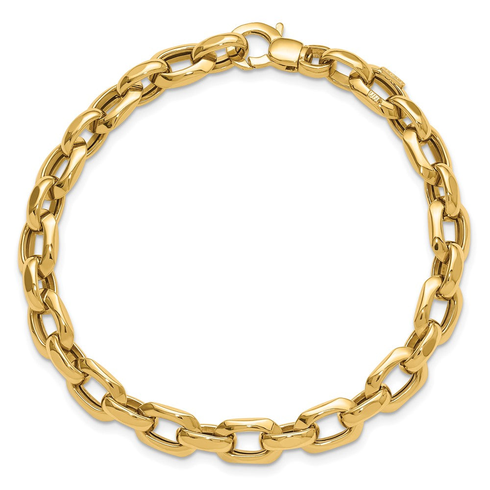 Polished Fancy Cable Link Bracelet - WBC