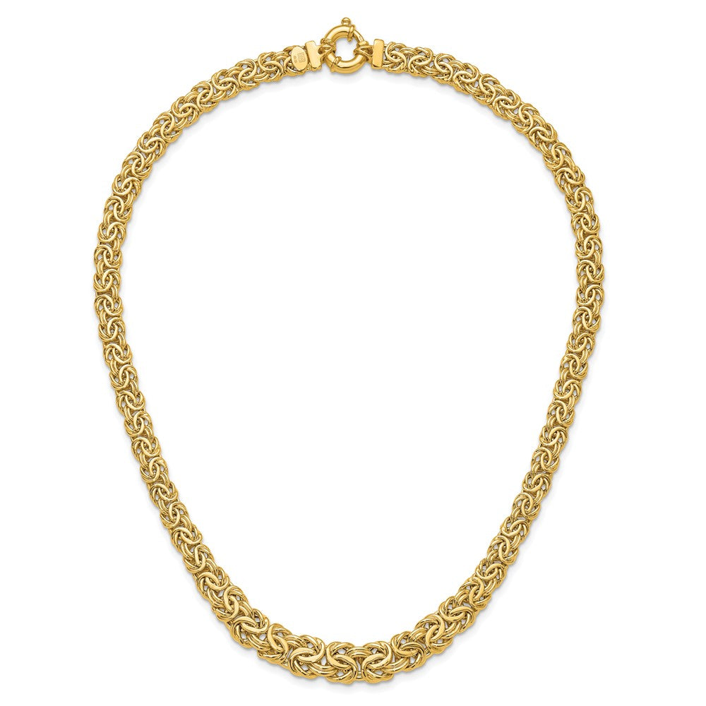 Fancy Graduated 7- Flat Byzantine Necklace - WBC