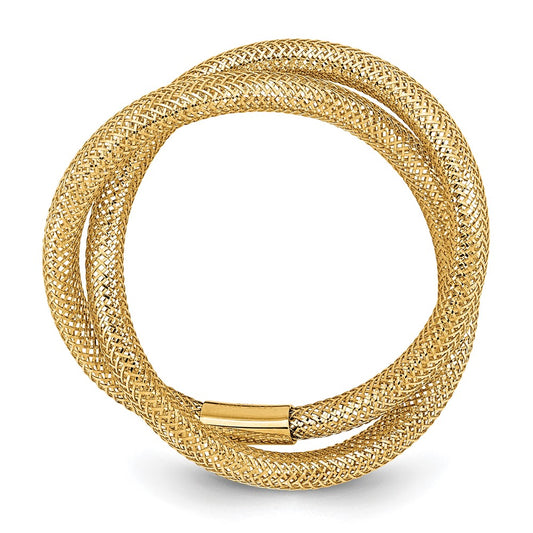 Twisted Woven Mesh Stretch Ring - WBC
