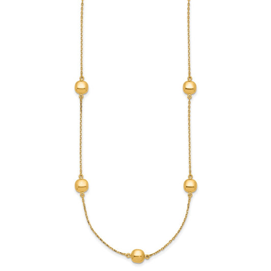 Polished Beads 5-Station Necklace Plus Extender - WBC