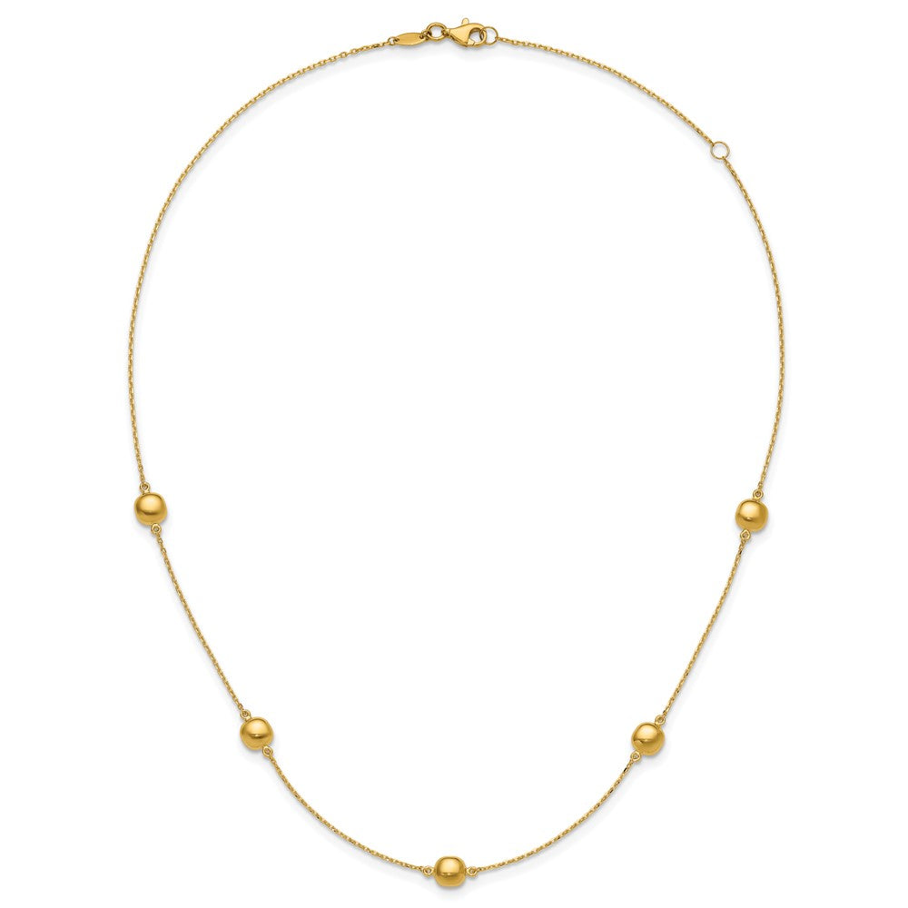 Polished Beads 5-Station Necklace Plus Extender - WBC