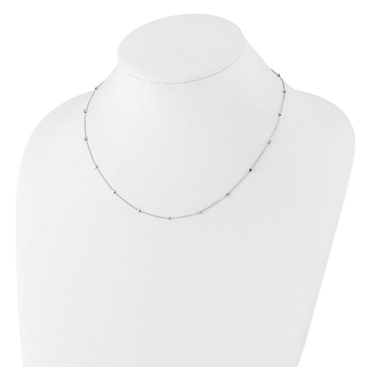 Polished Cube Stations Necklace Plus Extender - WBC
