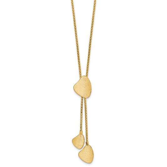 Fancy Satin Drop Dangle Y-Necklace Plus Extender - WBC