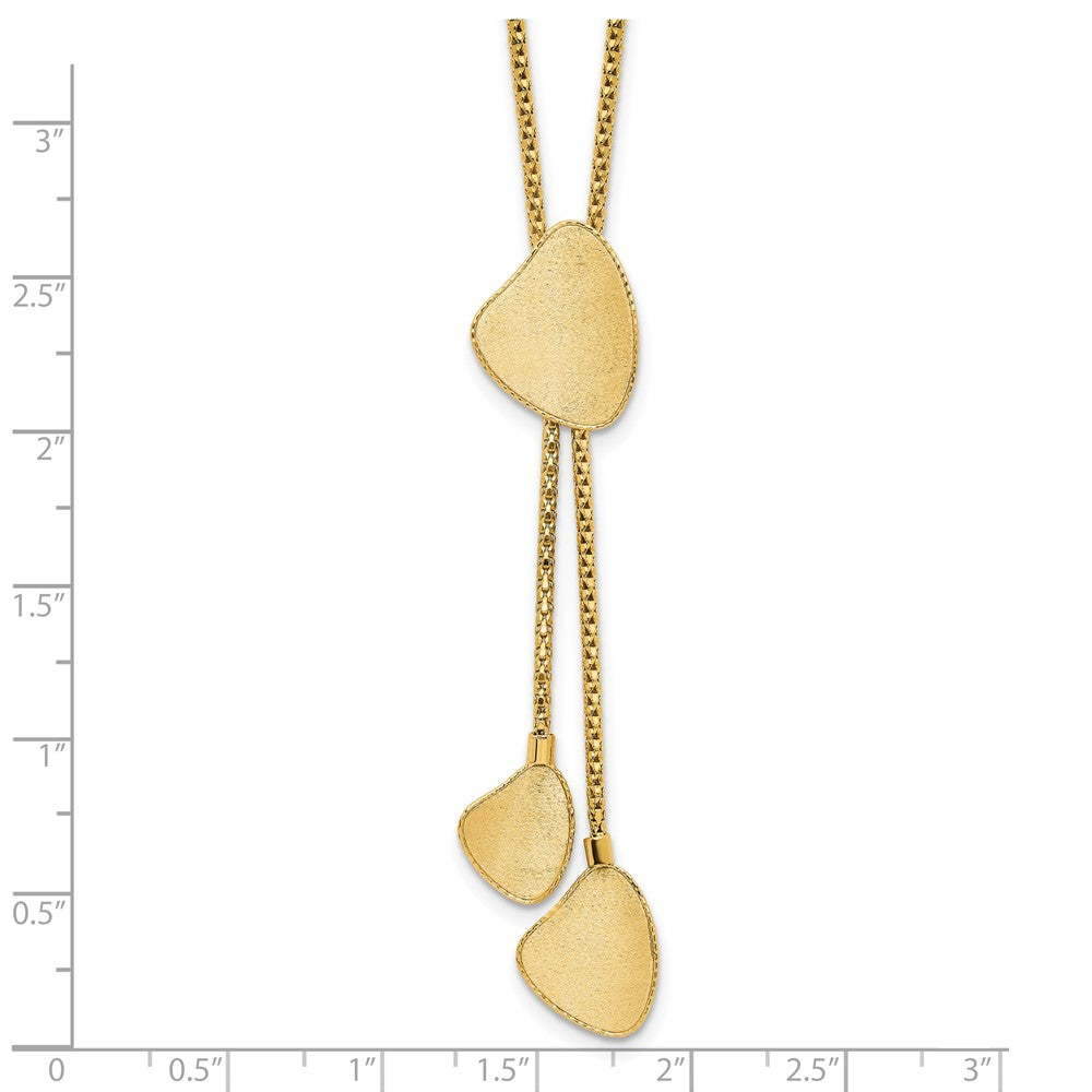 Fancy Satin Drop Dangle Y-Necklace Plus Extender - WBC