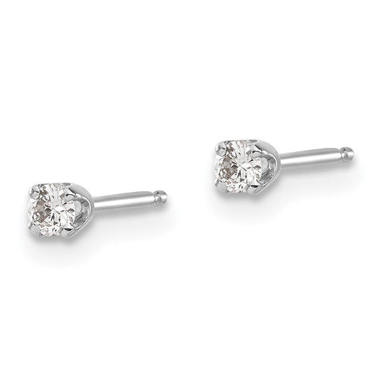 10ct I2 K-L Diamond Stud Push-on Post Earrings - WBC