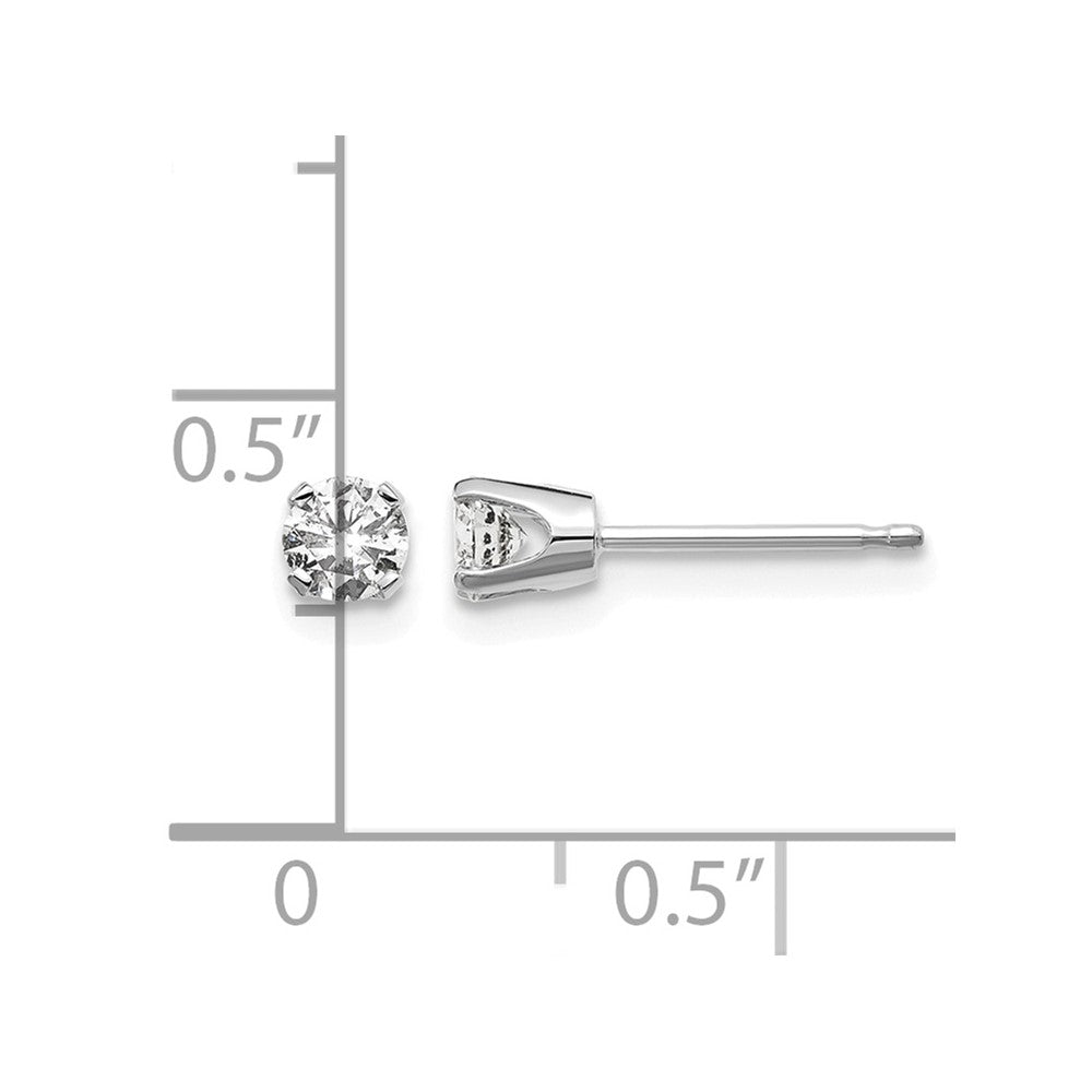 30ct I2 K-L Diamond Stud Push-on Post Earrings - WBC