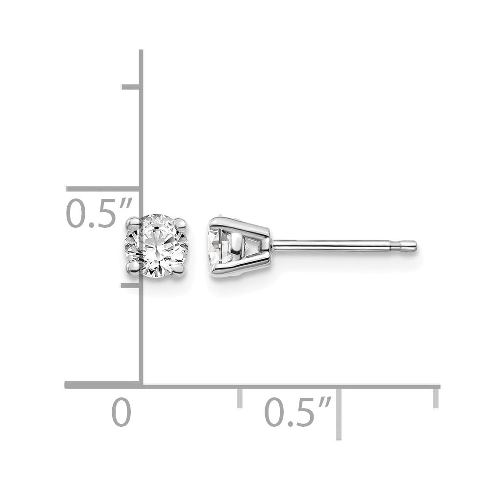 50ct I1 J-K Diamond Stud Push-on Post Earrings - WBC