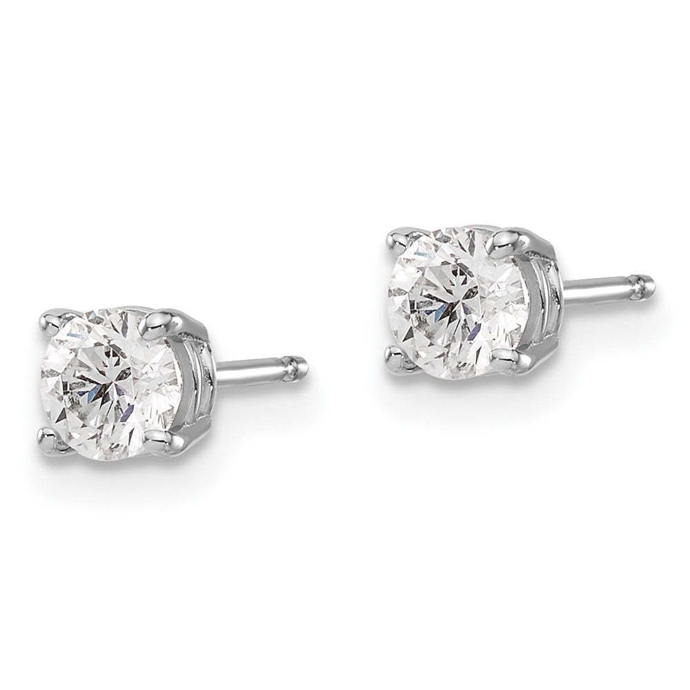 .85ct I1 J-K Diamond Stud Push-on Post Earrings - WBC