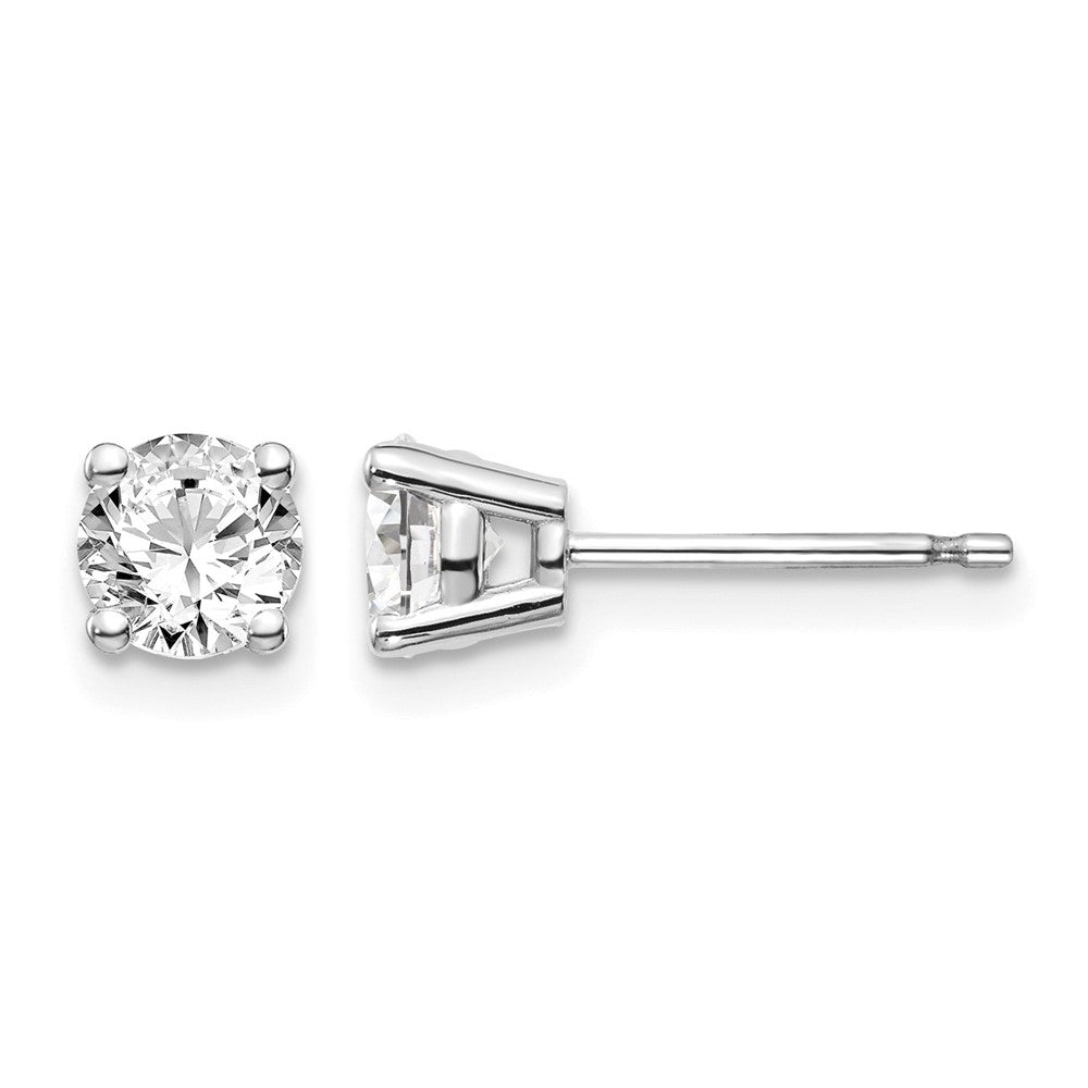 95ct I1 J-K Diamond Stud Push-on Post Earrings - WBC