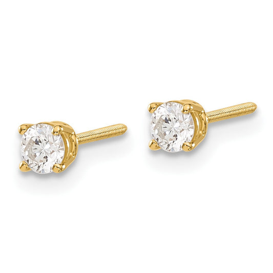 30ct VS2/SI1 G-I Diamond Stud Thread on/off Post Earrings - WBC