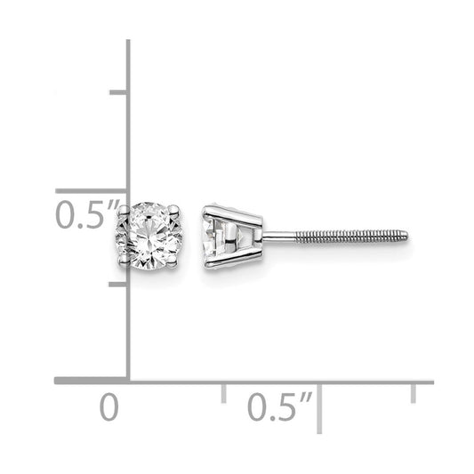 70ct SI3 G-I Diamond Stud Thread on/off Post Earrings - WBC