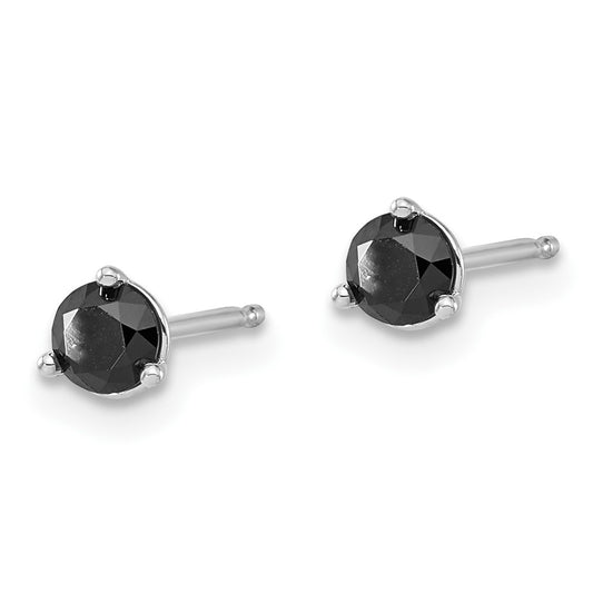 1/2 carat Black Diamond Stud Earrings - WBC
