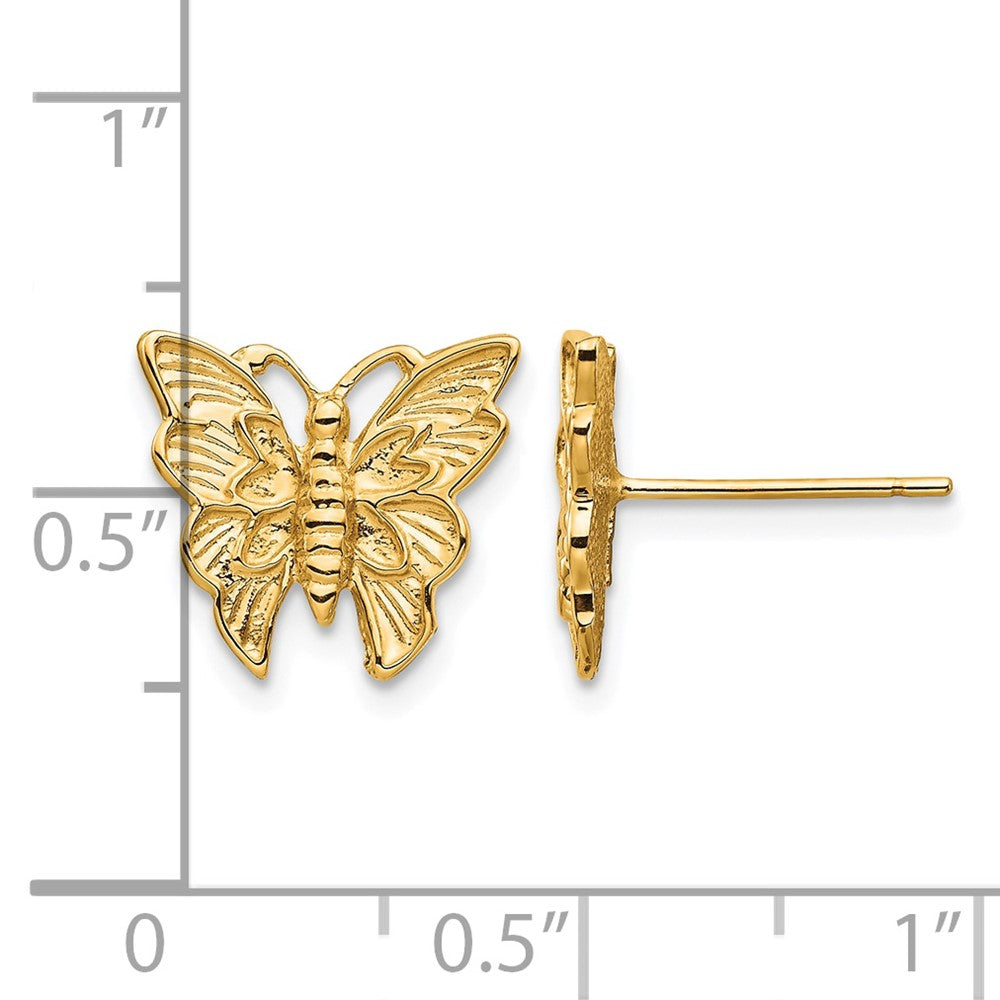 Polished Butterfly Post Earrings - WBC