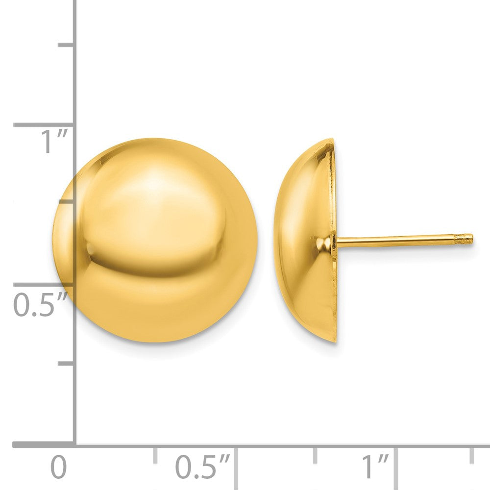Polished Button Post Earrings - WBC