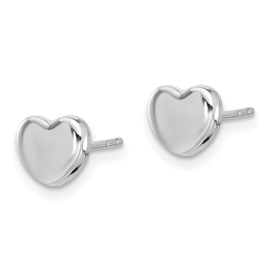 Polished Heart Post Earrings - WBC