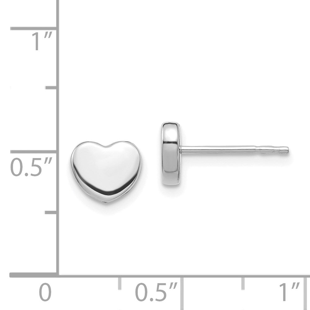 Polished Heart Post Earrings - WBC