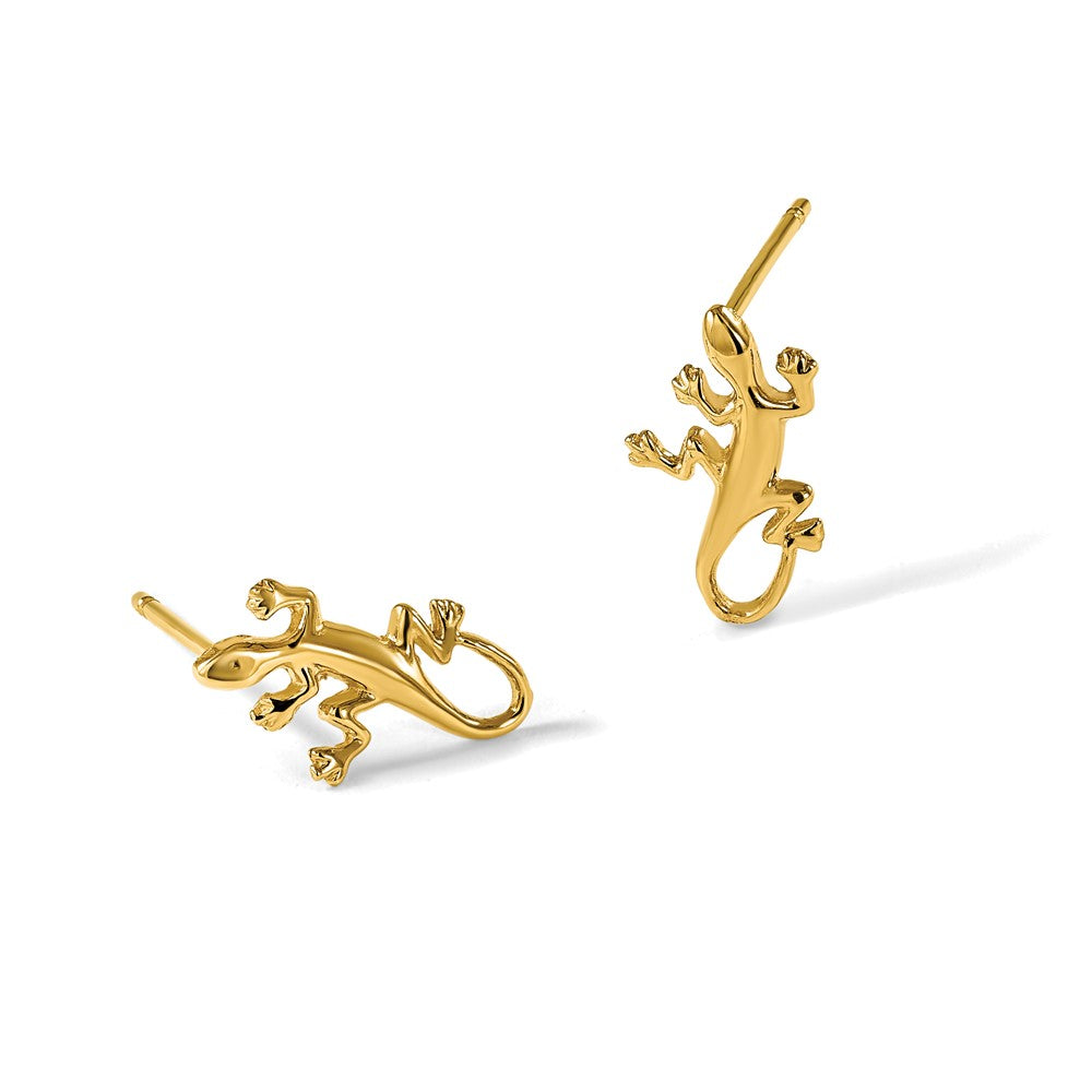 Polished Gecko Post Earrings - WBC