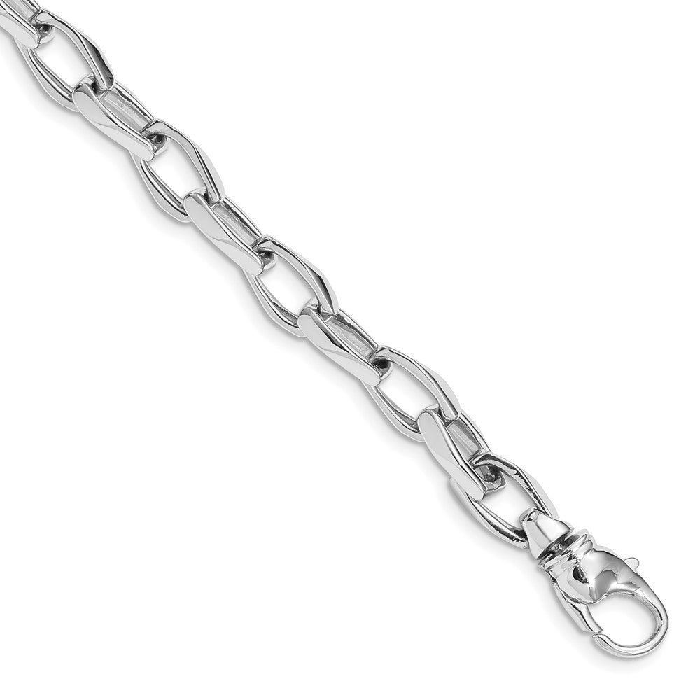 Hand Polished Open Link with Fancy Lobster Clasp Bracelet - WBC
