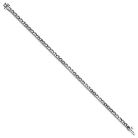 Holds 4 carat 81- Princess Diamond 4-prong Tennis Bracelet Mounting - WBC