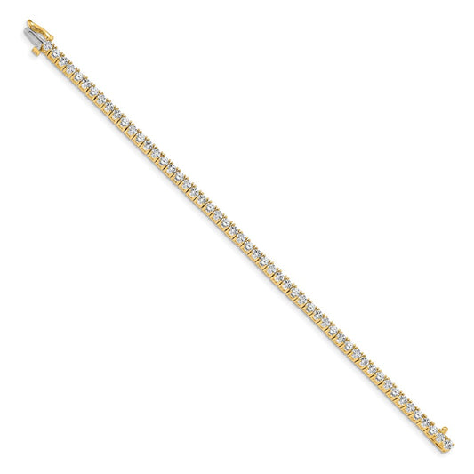 Holds 4.92 carat 52- Round Diamond 4-prong Tennis Bracelet Mounting - WBC