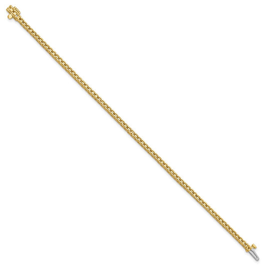 Holds 1.25 carat 74- Round Diamond 4-prong Tennis Bracelet Mounting - WBC