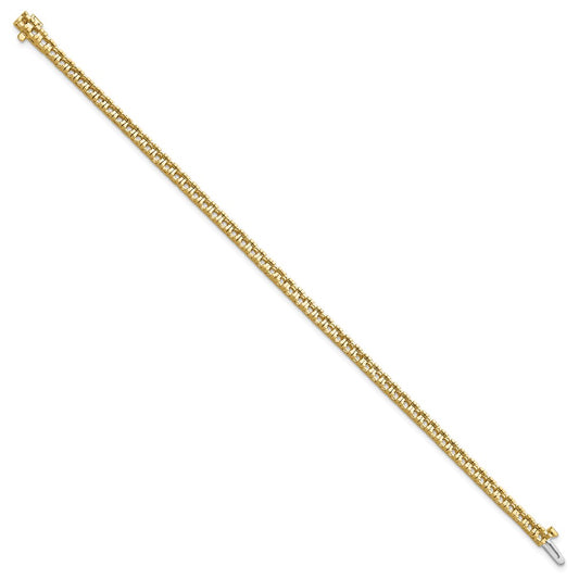 Holds 2.86 carat 55- Round Diamond 4-prong Tennis Bracelet Mounting - WBC