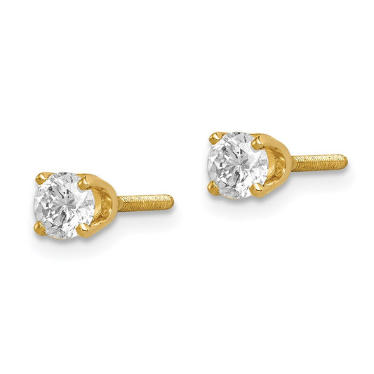 1/3 carat Single Stud AA Diamond Earring - WBC