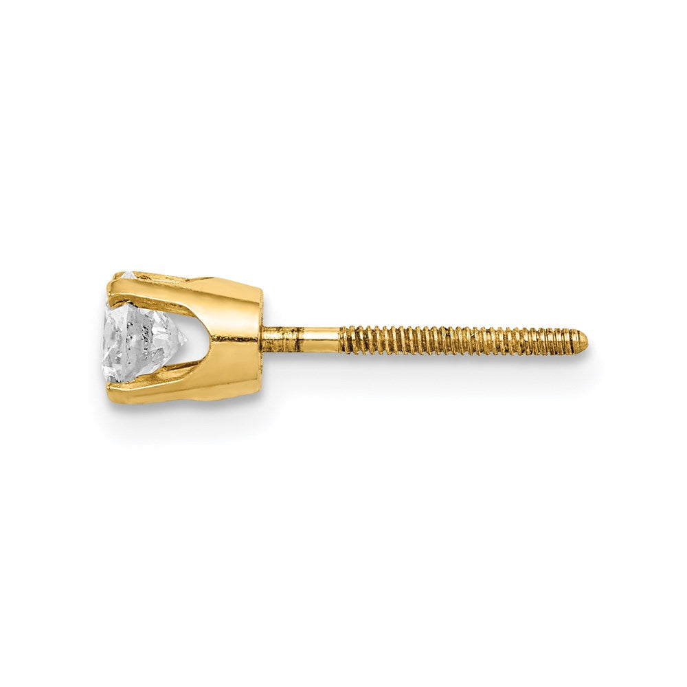 3/8 carat Single Stud AA Diamond Earring - WBC